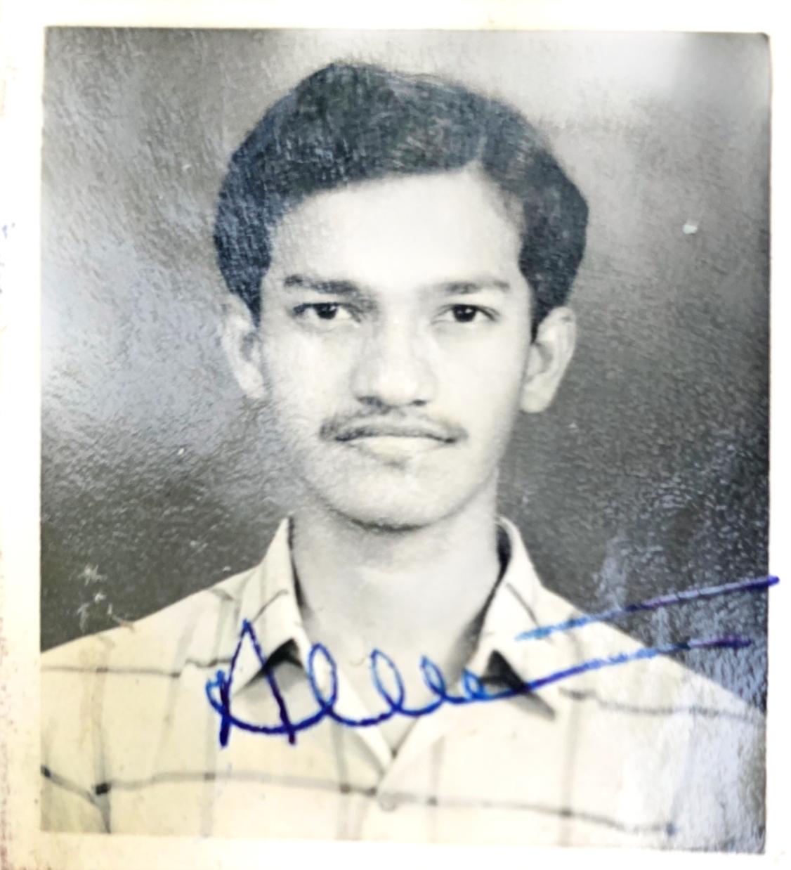 Young Ganji Krishna Murthy - College days in Adoni, Andhra Pradesh