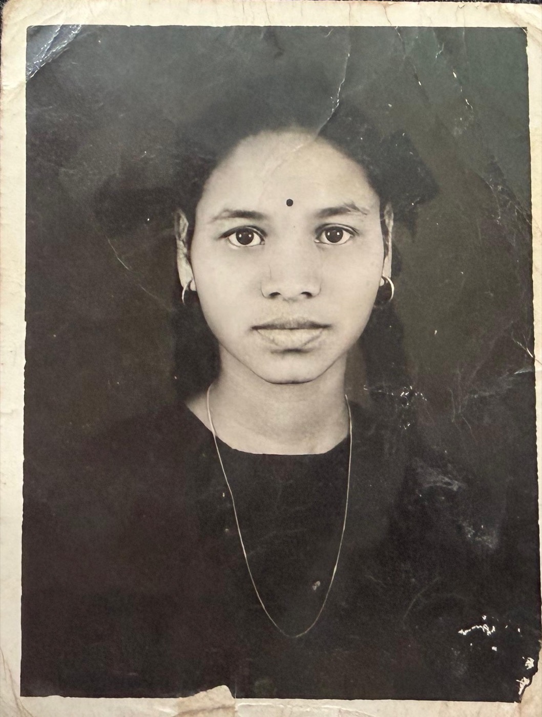 Portrait of Smt. Chiluveri Maha Lakshmi as a young girl