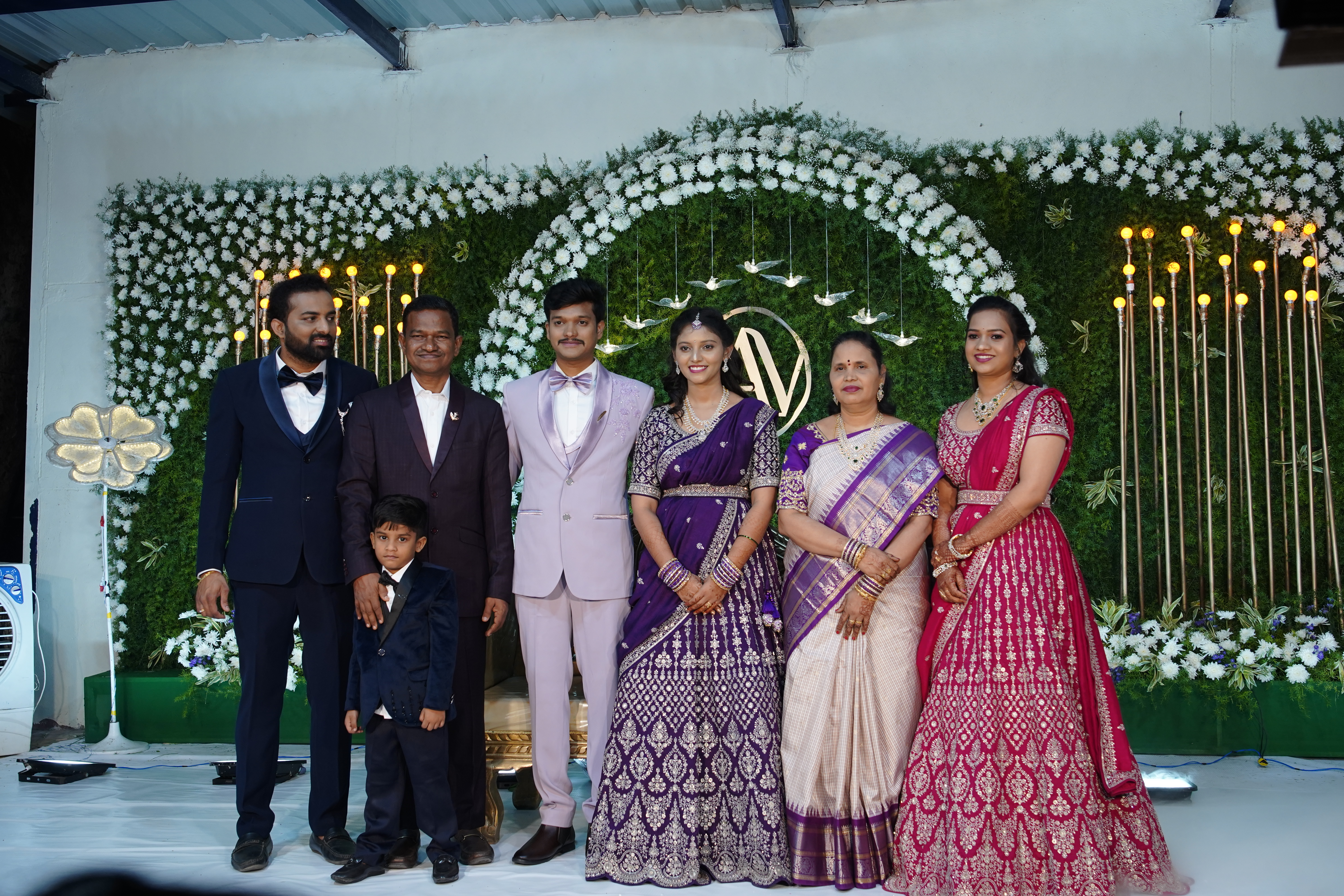 Ganji Krishna Murthy family at son Abhilash wedding celebration